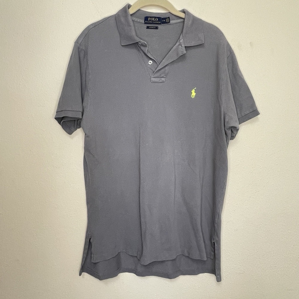 Polo Ralph Lauren Mens Polo set 2 Classic Fit Purple Heather Cotton Shirt Large - Picture 11 of 16